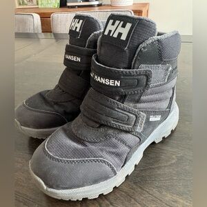 Helly Hansen Kids Black Waterproof Velcro Winter Boots